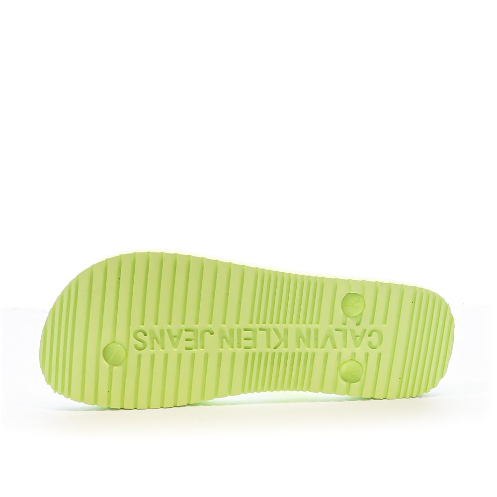 Calvin Klein Jeans Tongs Jaune Femme Calvin Klein Jeans Beach Monolog
