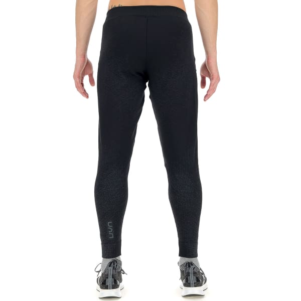 Collant running UYN MAN RUNNING EXCELERATION WIND PANTS LONG BLACK/CLOUD