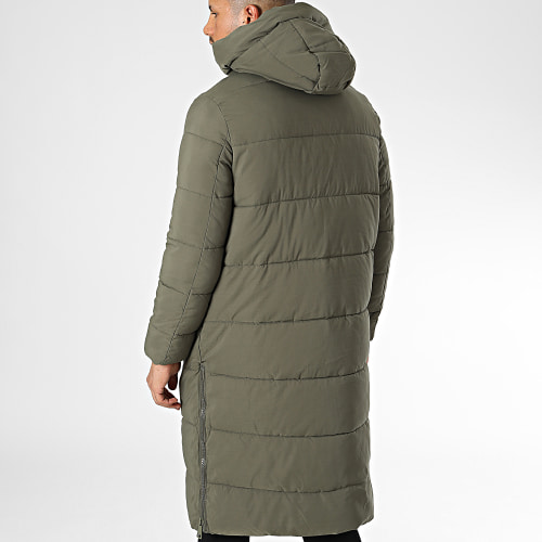 Doudoune Capuche Longue M2201 Vert Kaki