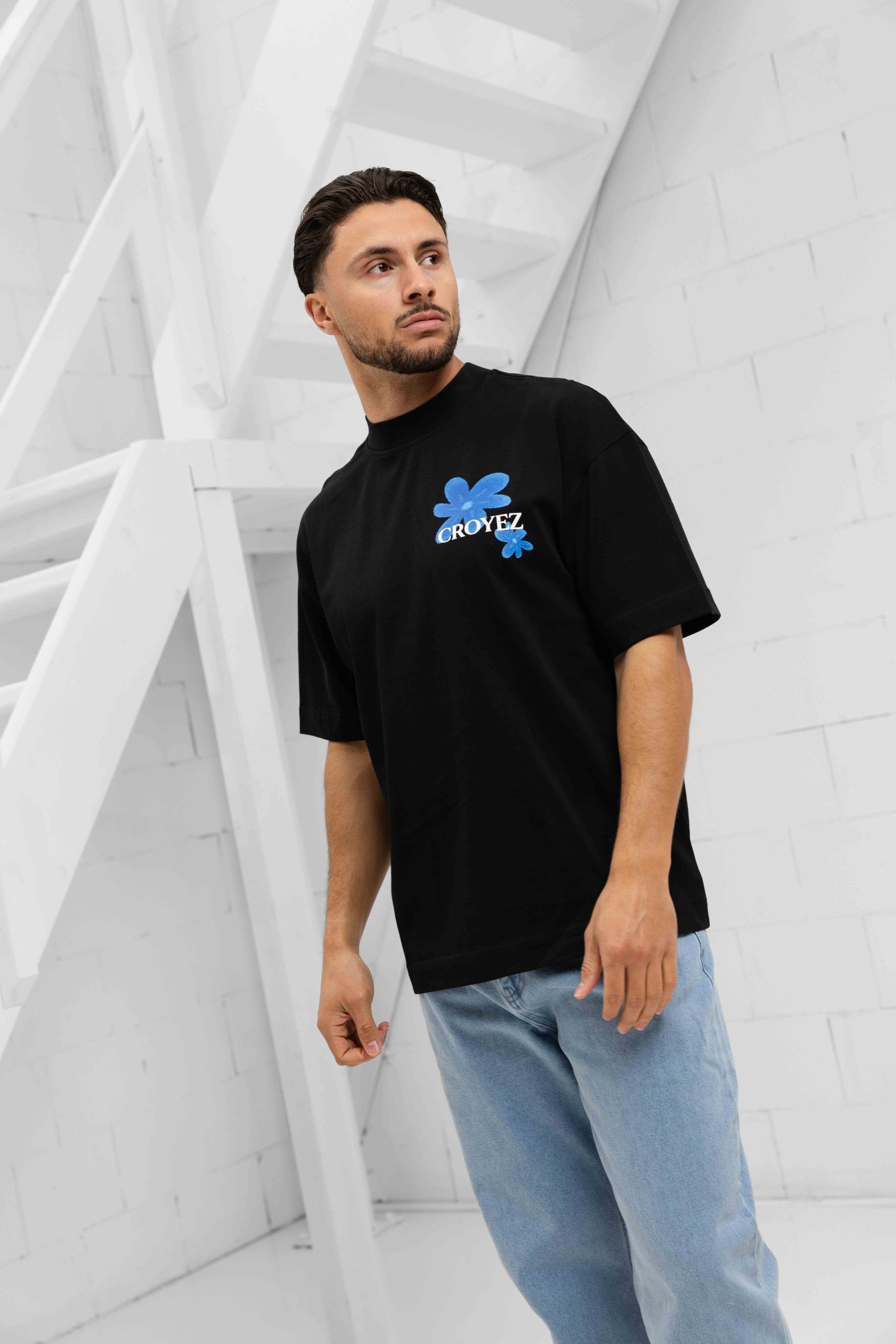 Croyez Botanique T-Shirt Heren Zwart