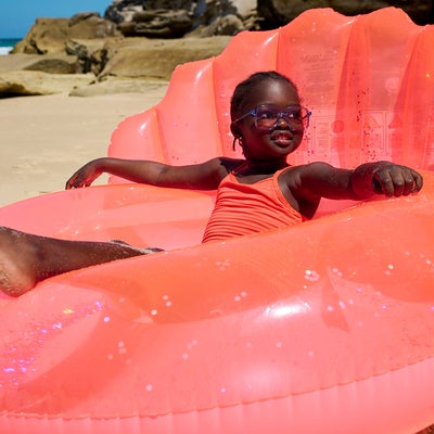 SUNNYLiFE Luxe Badering, Shell Neon Coral