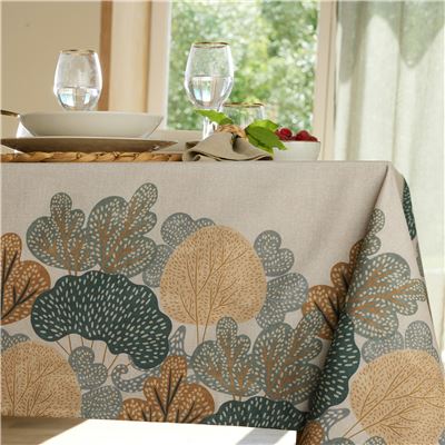 Nappe antitache motif nature - BECQUET CRÉATION
