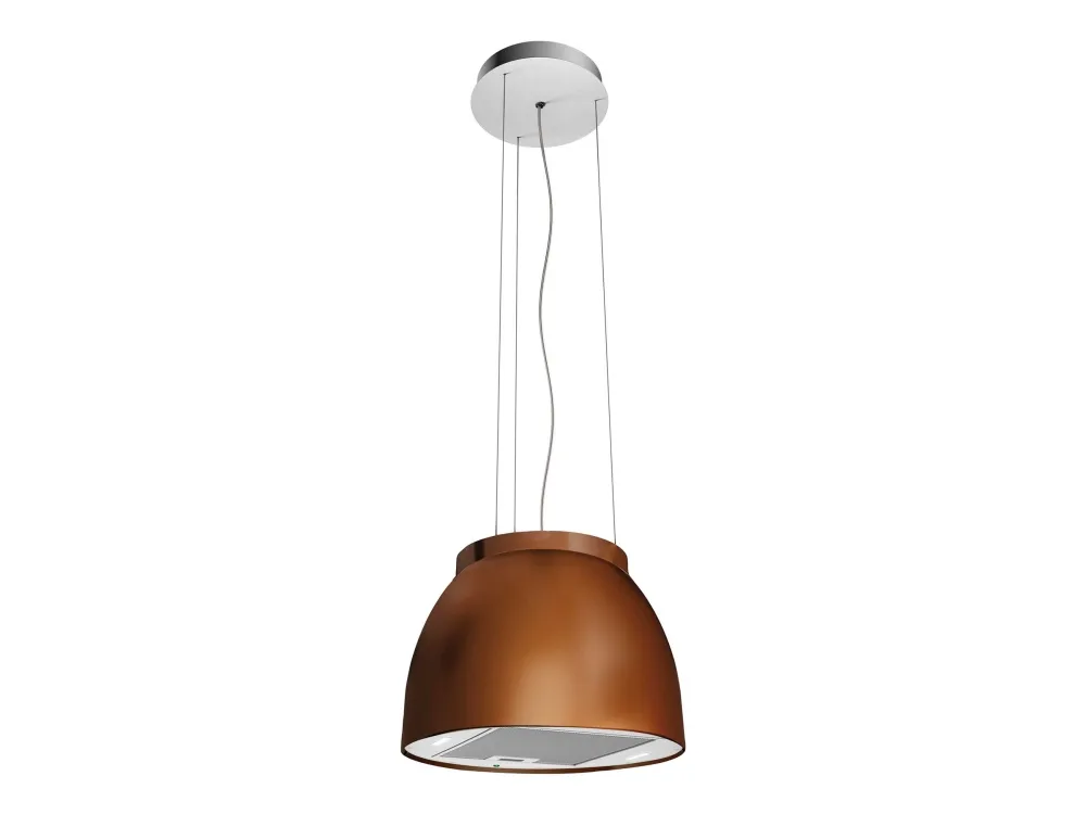 EICO Link-2 Luna Copper - Hætte - frithængende - bredde: 45 cm - dybde: 45 cm - recirculation - med intern motor - kobber