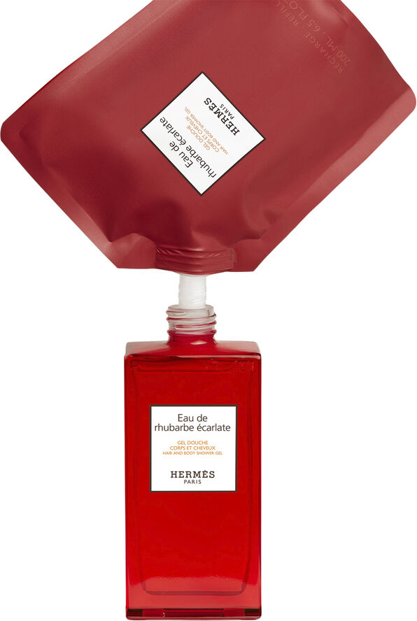 HERMÈS Eau de rhubarbe écarlate Hair body Shower Gel Refill 200 ml