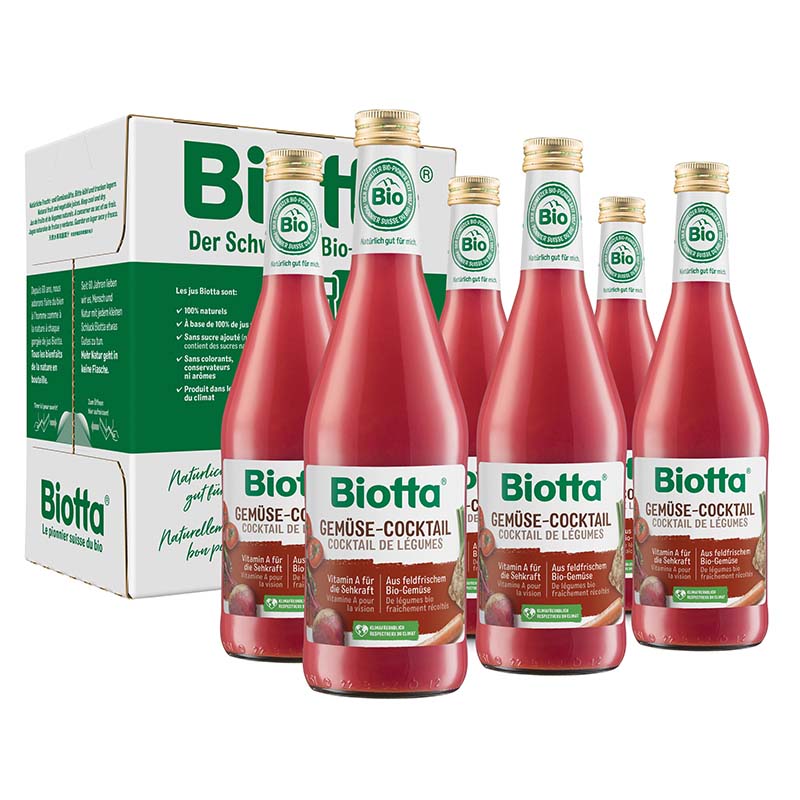 BIOTTA Gemüsecocktail Bio Fl 5 dl