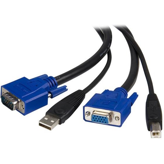 StarTech.com Câble pour Switch KVM VGA avec USB 2 en 1 - 1.80m