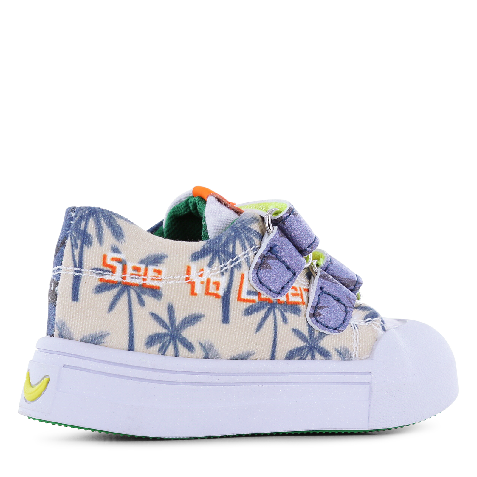 Go Bananas sneaker klittenband - Krokodil Canvas | Jongens schoenen