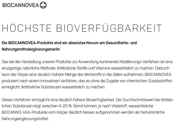 Biocannovea Leber Galle Gut