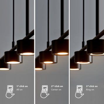 Nordlux spots Clyde zwart