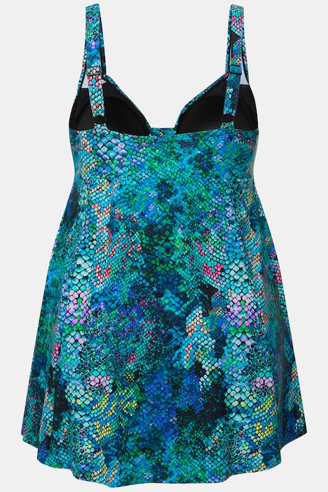 Badekleid, Schlange, Softcups, verstellbare Träger