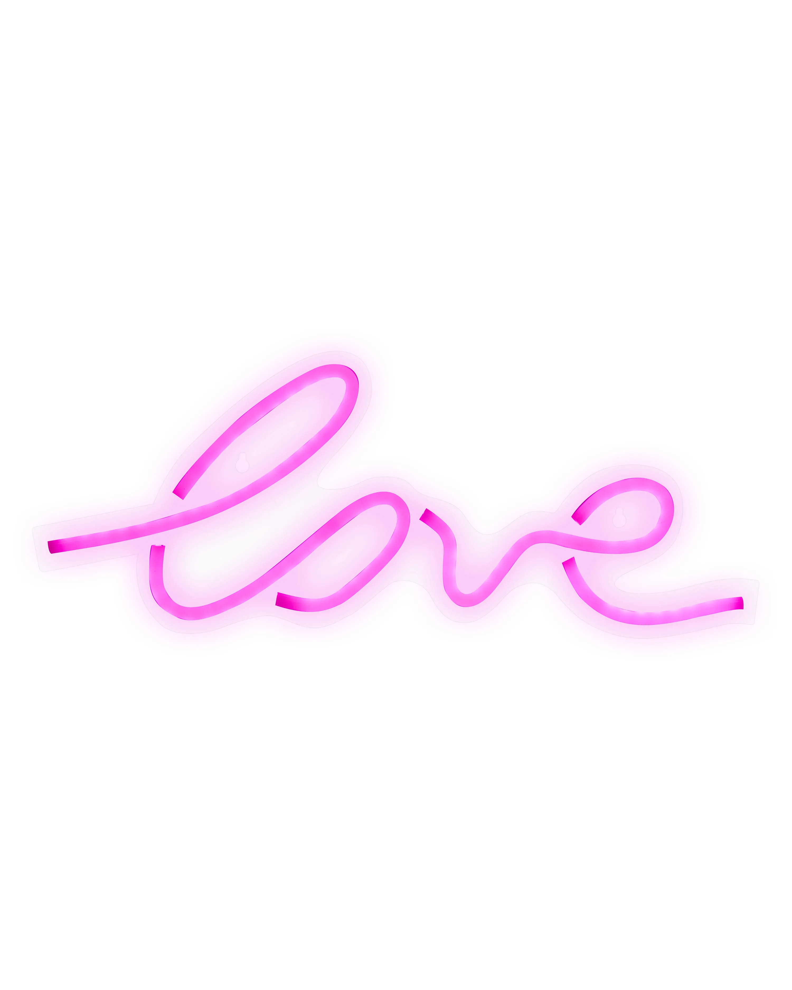 Set van 3 LED neon lichtbord SUSIE Roze