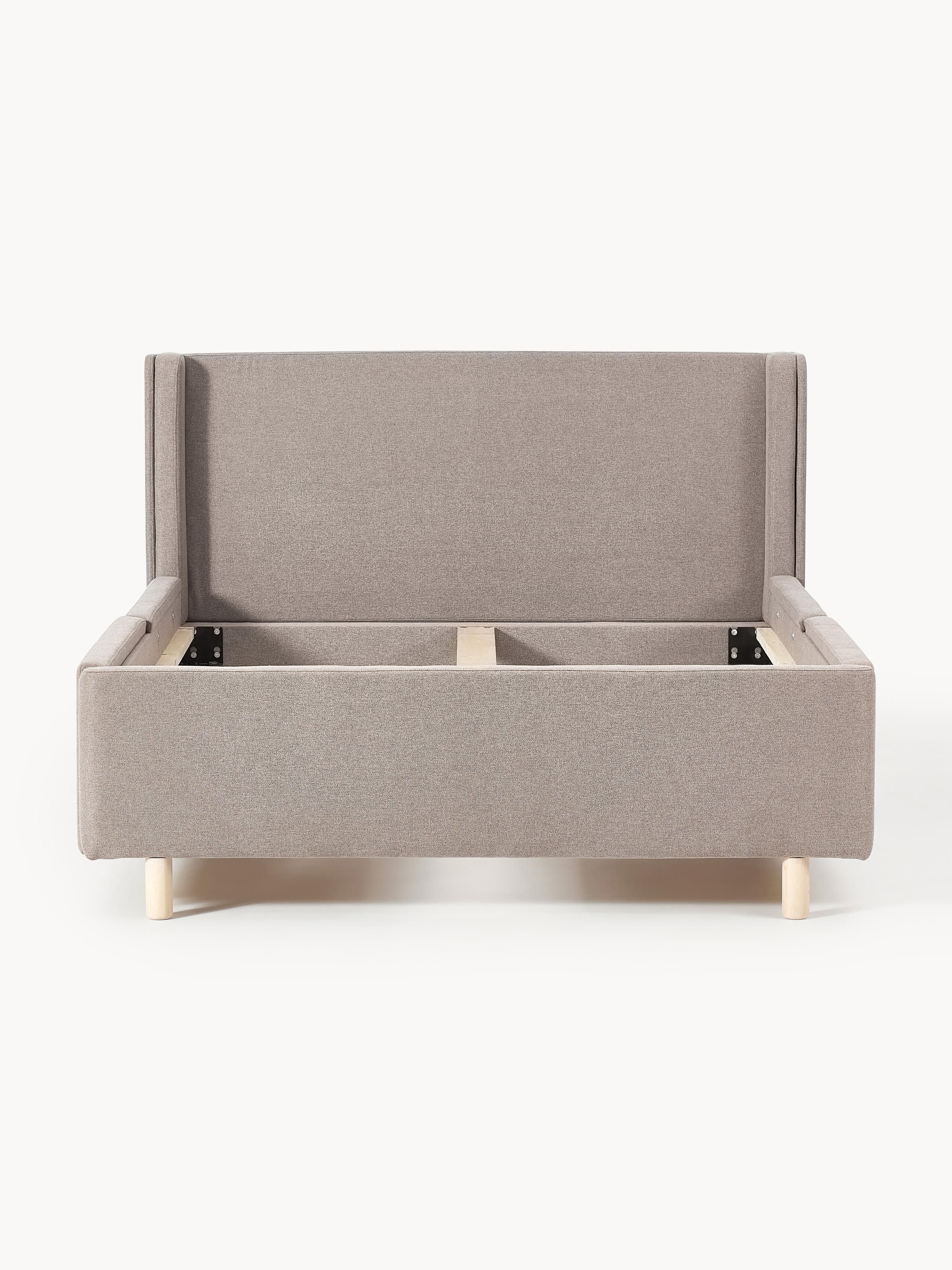 Gestoffeerd bed Arche met lades