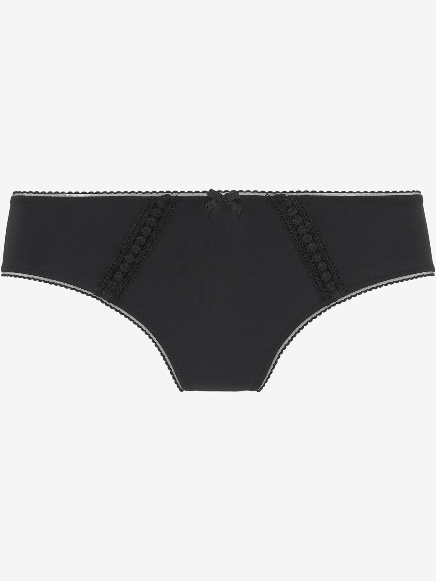 String féminin avec bordure en dentelle et nœud décoratif