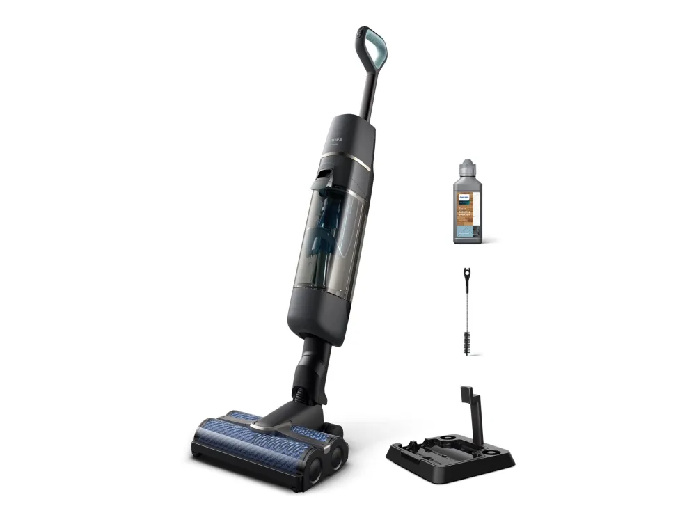 Philips AquaTrio 7000 Series XW7110 - Gulvrenser - stav - uden pose - ledningsfri - dark gray/champagne