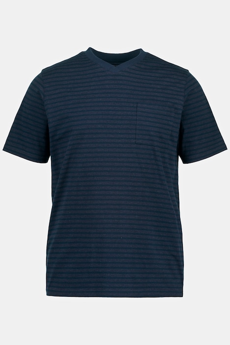 Schlafanzug, Zweiteiler, T-Shirt mit Ringeln, lange Hose