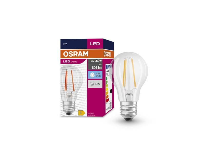 OSRAM Lampe LED VALUE CLASSIC A Neutralweiss LED-Lampen, klassische Kolbenform