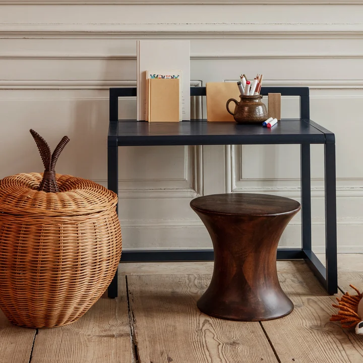 Ferm Living - Spin Hocker, Mangoholz