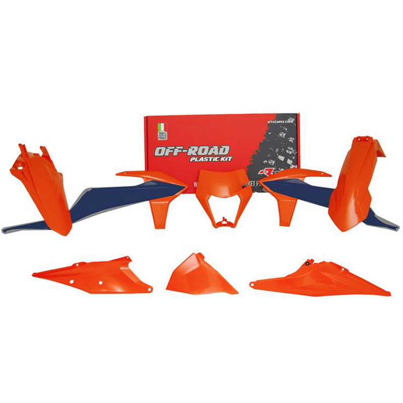 RTECHMX - Kit plastique KTM EXC/EXCF/XC-W/XCF-W (2020-2022) - RKITKTMOEM623 Orange / Bleu