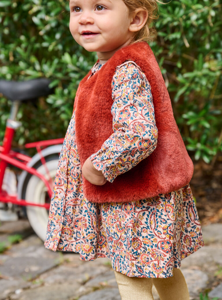 Gilet sans manches caramel