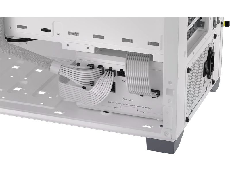 Corsair Netzteil RMx SHIFT White RM750x 750 W Vollmodulares ATX-Netzteil mit 750 W und 80 PLUS Gold Zertifizierung