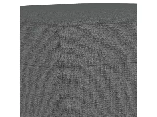 Ensemble de canapés 3 pièces gris foncé tissu