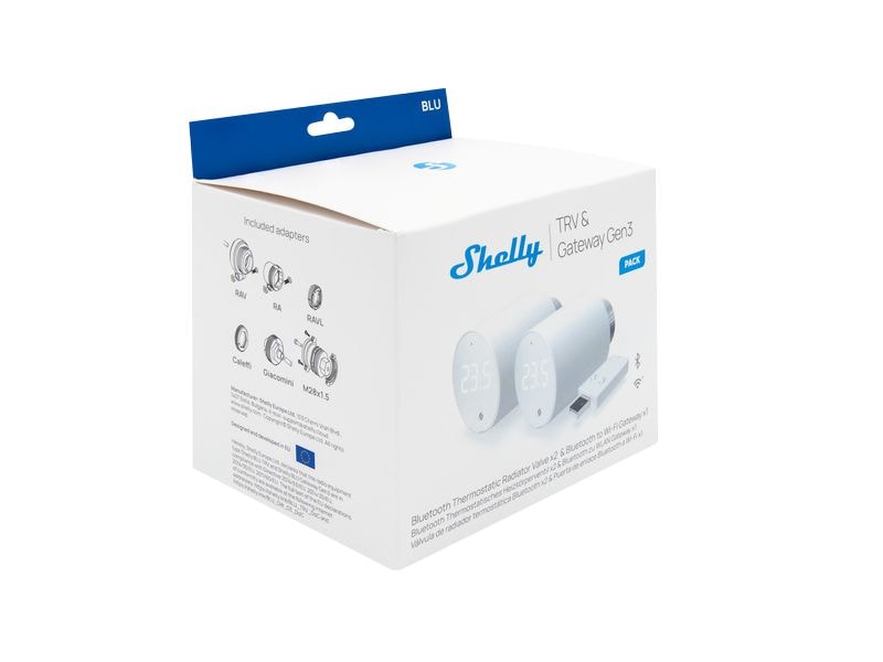 Shelly Smarter Thermostat 2 BLU TRV Intelligentes Thermostatventil