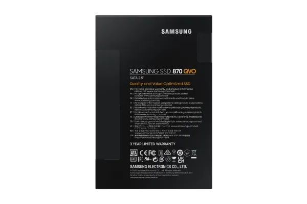 Samsung 870 QVO MZ-77Q8T0BW - SSD - krypteret - 8 TB - intern - 2.5