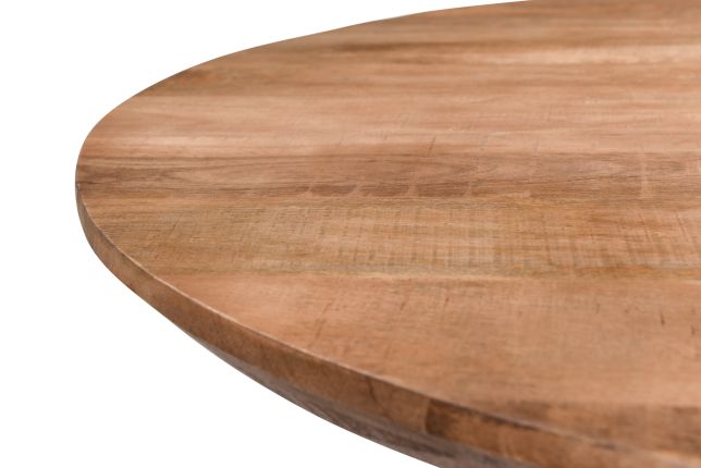 Livingfurn - Eetkamertafel Jesper Round 130cm - Mangohout