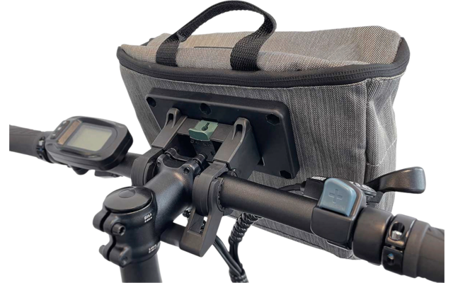 Blaupunkt Fahrrad-Lenkertasche LT 200 grau/schwarz 4 Liter