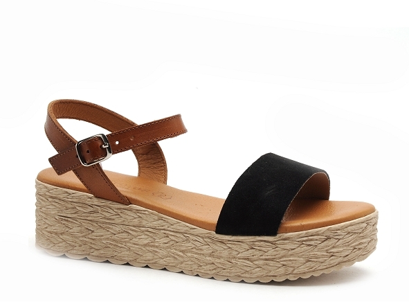 Eva frutos nu pieds talons femme 790 noir