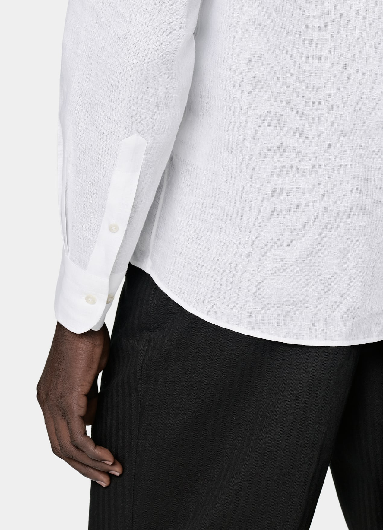 Chemise coupe ajustée blanche