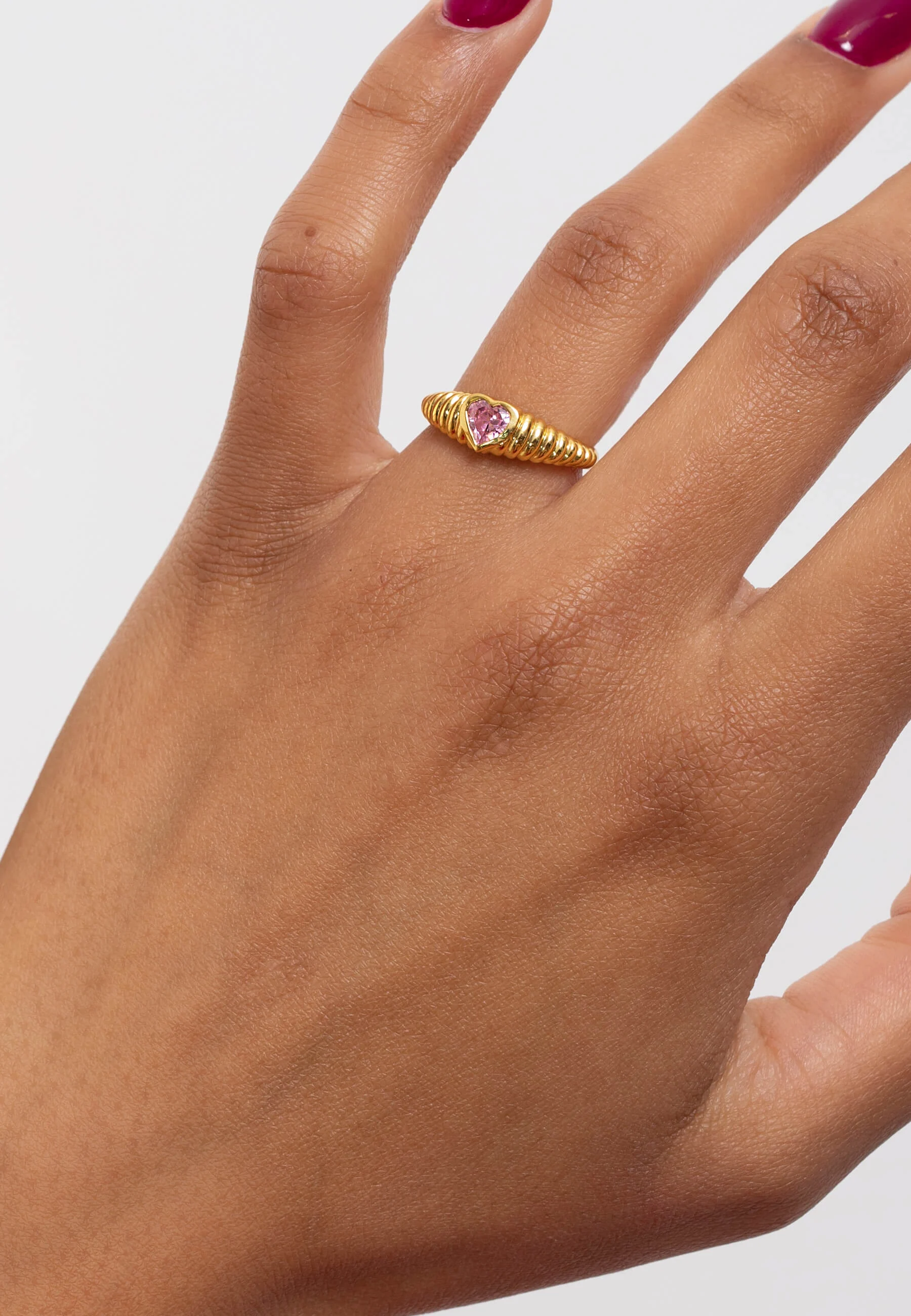 SOFTHEARTED - Bague cœur | Rose