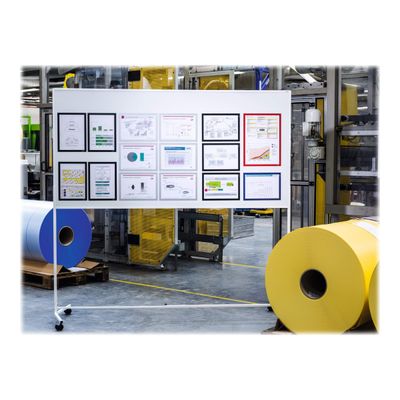 Durable Duraframe Magnetic - 5 Cadres d'affichage magnétiques - A4 - argent - pour surfaces métalliques