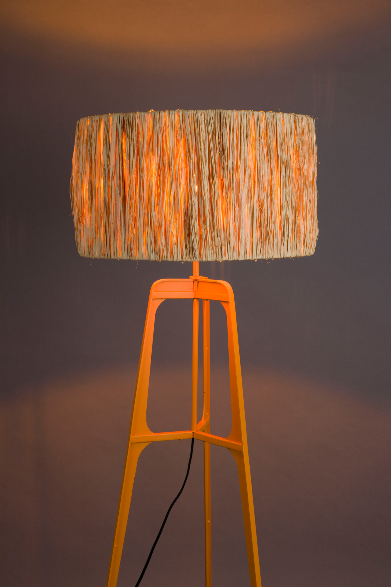 Vloerlamp Afra oranje
