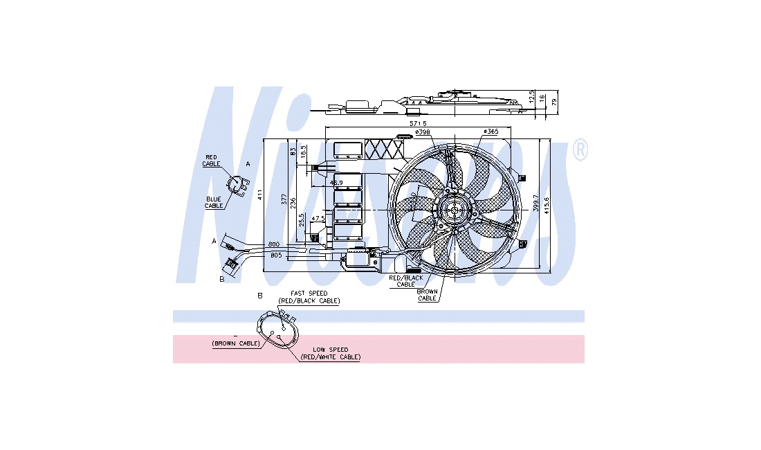 Ventilator, motorkøling