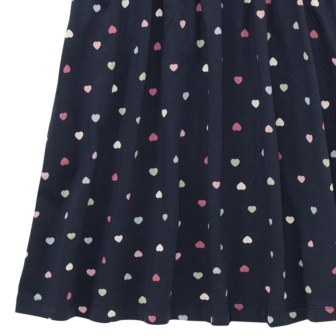 Topolino Mädchen Kleid mit Herz-Allover rosa / dunkelblau