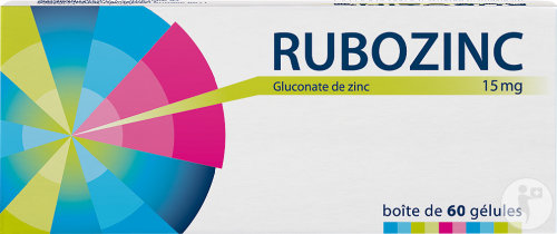 Labcatal Rubozinc Gluconate De Zinc 60 Gélules 15mg