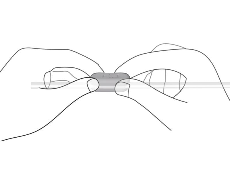 Max Hauri Kabelhalter Magnetic Stop, Grau Schaft Ordnung zu Hause und im Büro