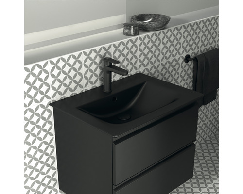 Ideal Standard Connect Air 64 cm zwart mat wastafelmeubel E0389V3