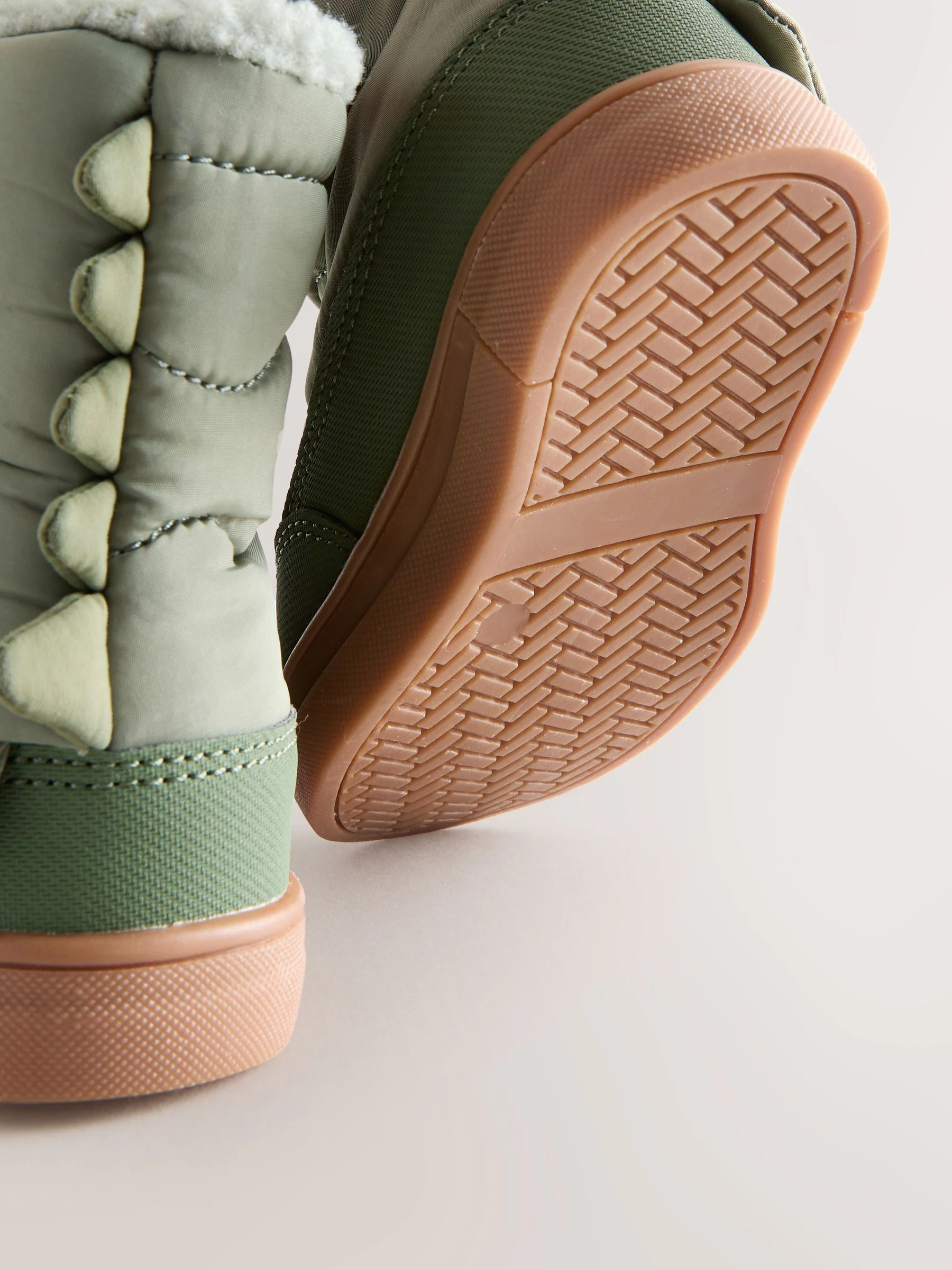 Groene Khaki Dino - Thermal Thinsulate™ gevoerde doorgestikte waterbestendige laarzen