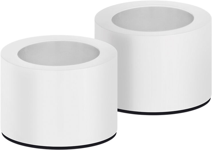 Uyuni Light Candleholder taper, Matte White, 2-pack, 3,25x2,32 cm White