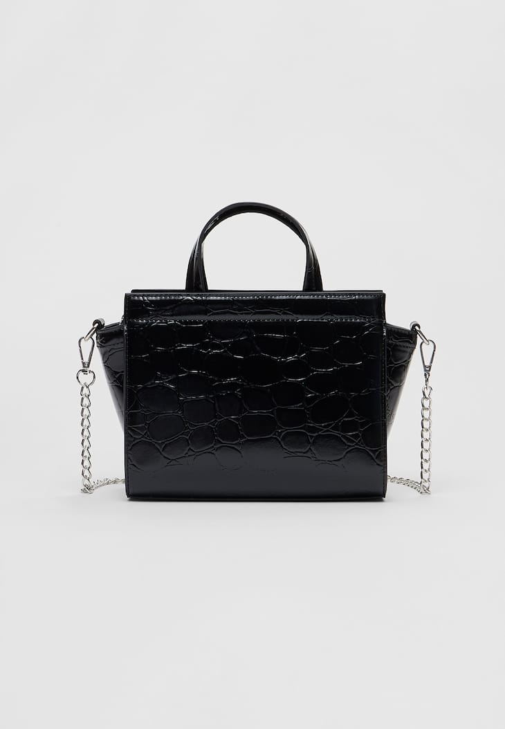 Bolsa urbana imitando crocodilo