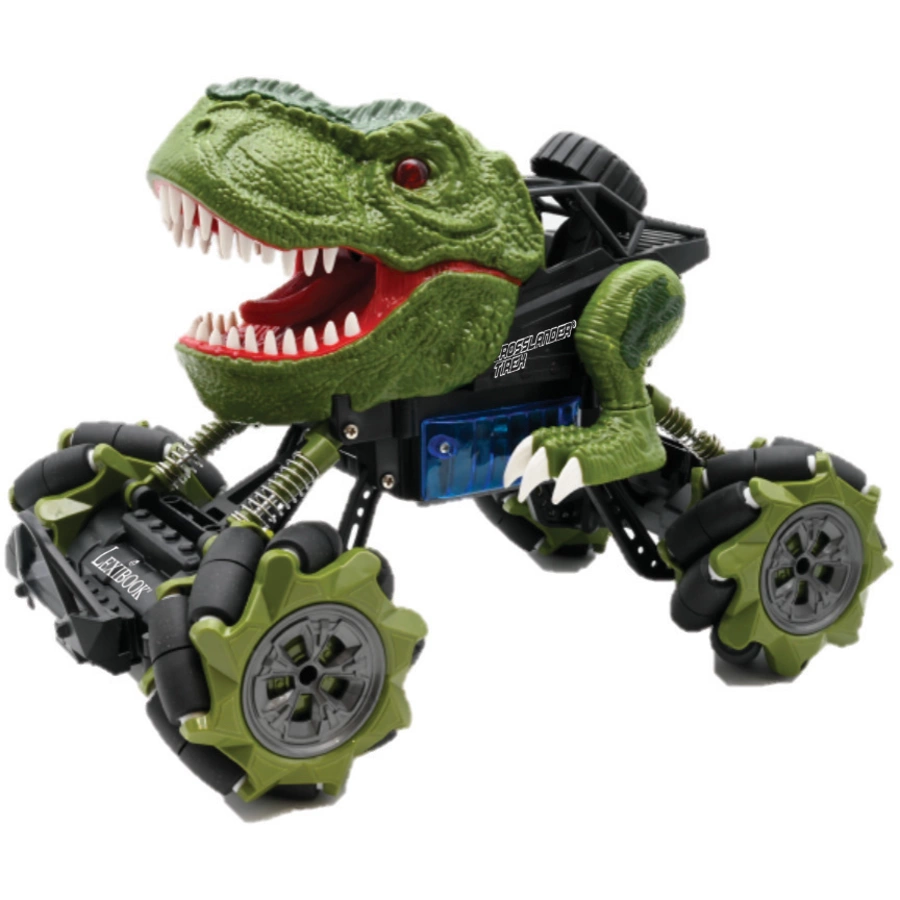 LEXIBOOK Crosslander® Tirex - ferngesteuertes Dinosaurier-Auto, verrückte Stunts, spuckt Rauch