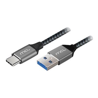 MCL - Câble USB - 24 pin USB-C (M) pour USB type A (M) - USB 3.0 - 3 A - 2 m - noir et gris