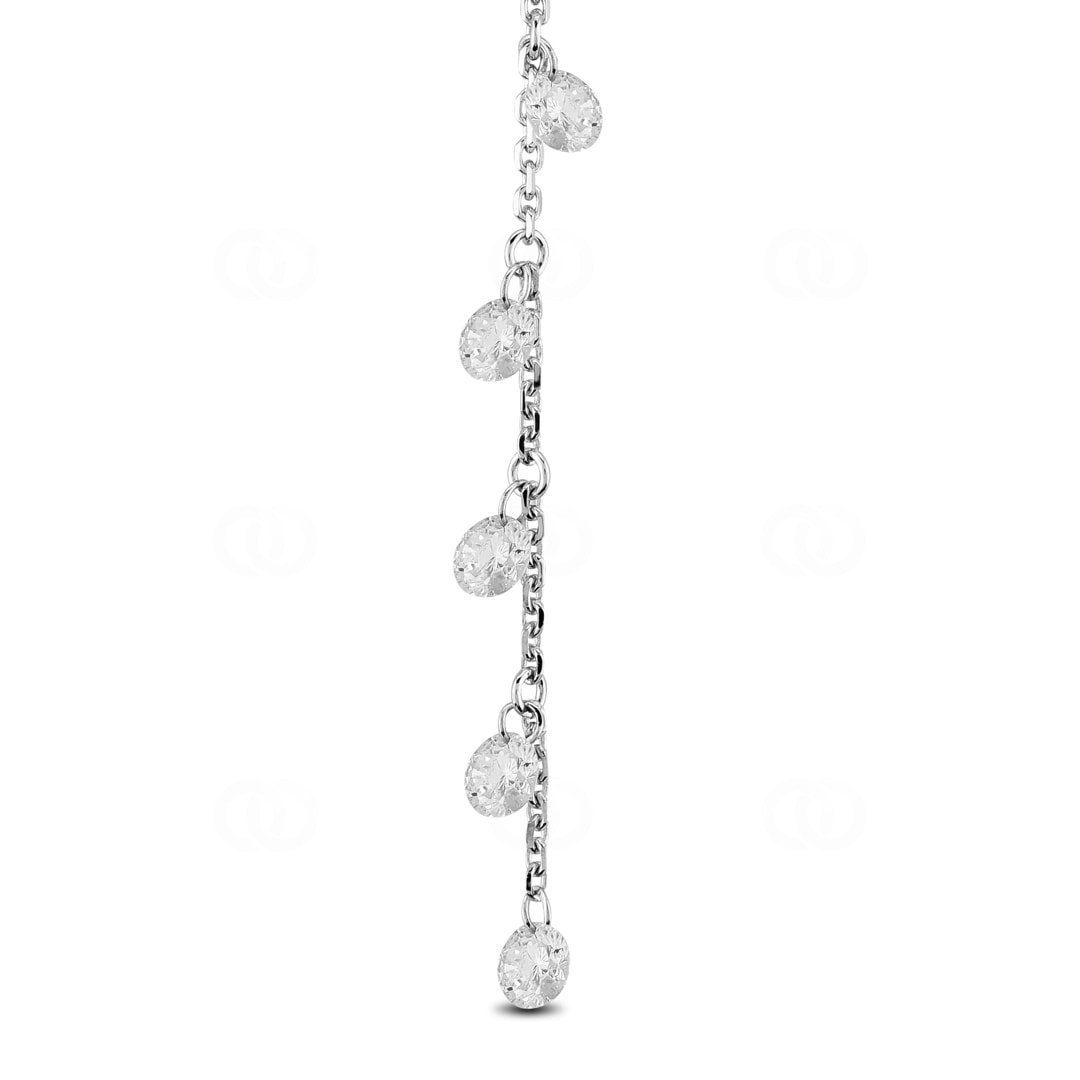 Collier mit Anhänger 750/18 K Weissgold mit Diamanten 0.48 ct H/si by CHRISTIAN