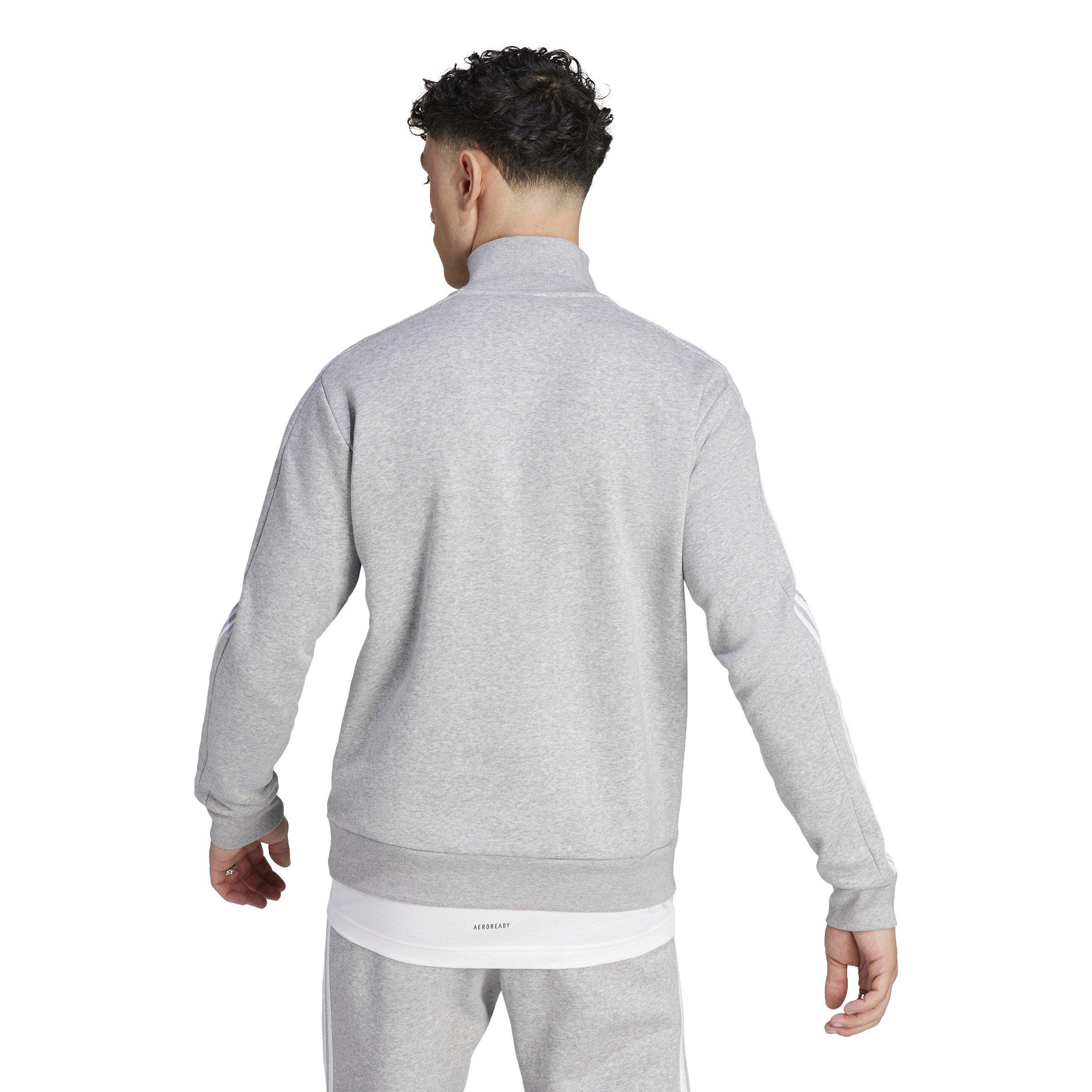 adidas 3 Stripe Zip Top Mens