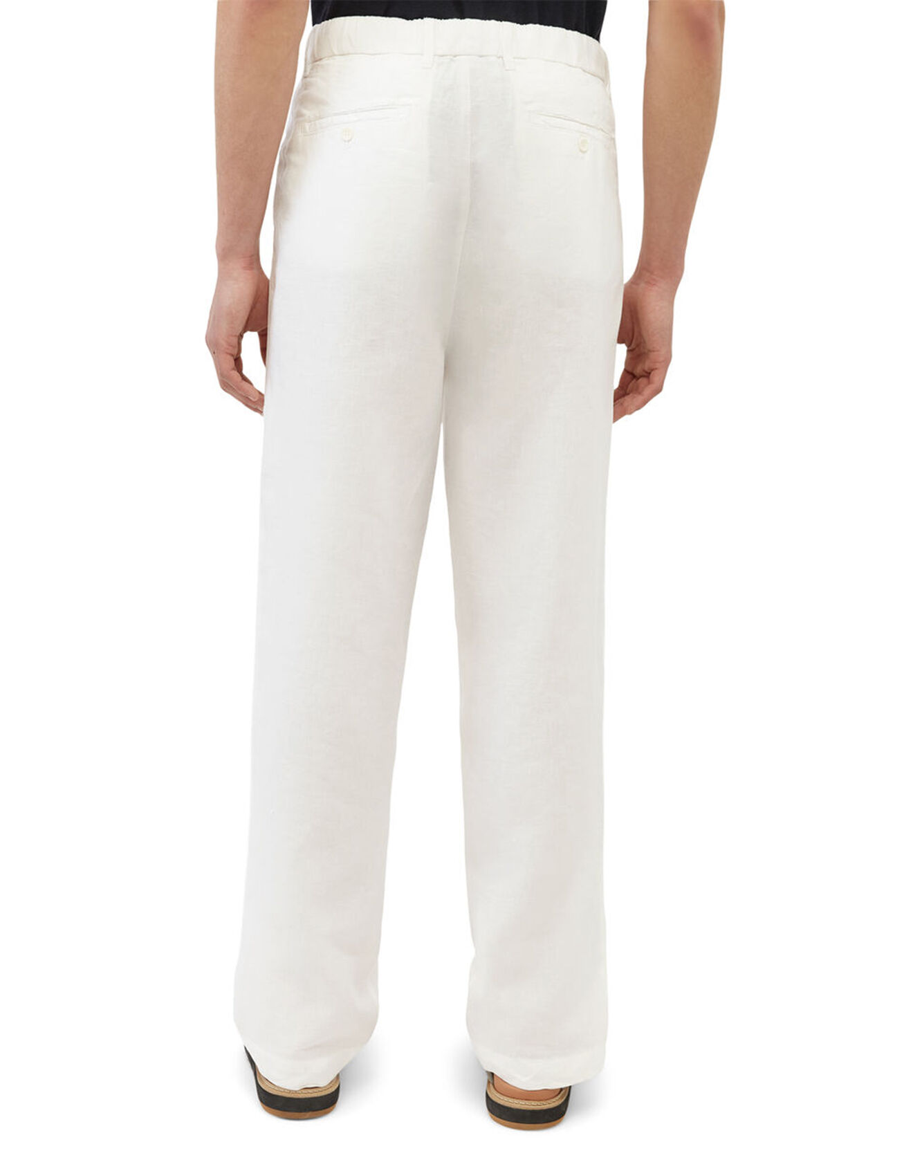 Marc O'Polo Pantalon 100% Lin Mossbo Pant Pinces blanc
