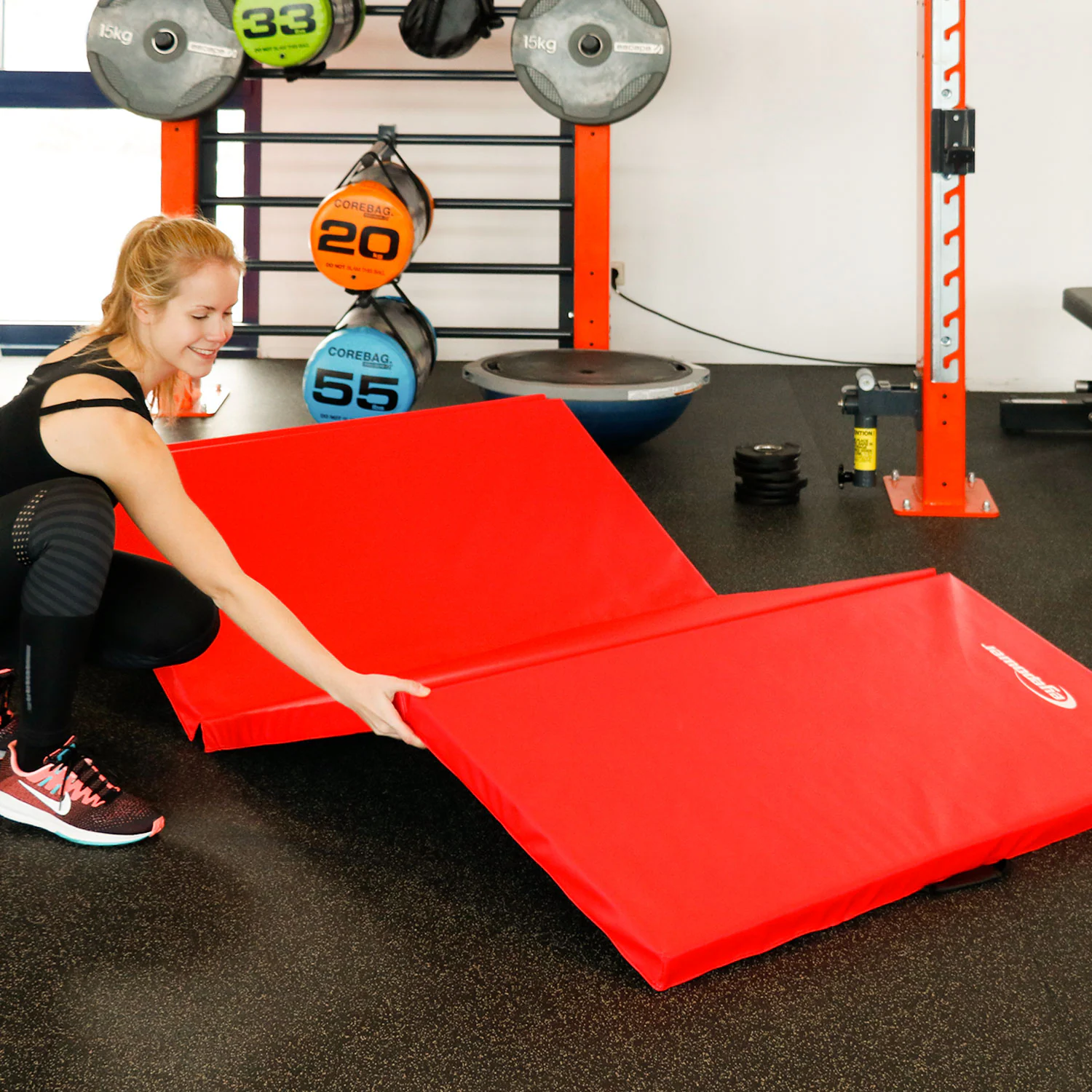XXL Weichbodenmatte 220x110x5cm - Faltbare Turnmatte