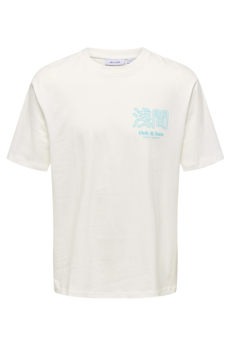 Only & Sons witte heren t-shirt