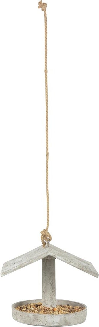 Esschert Design vogelvoederhuis Aged grijs 18,9 x 16,9 x 16,3 cm